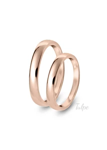  Féldomború karikagyűrű pár