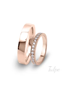 Rozé brilles karikagyűrű