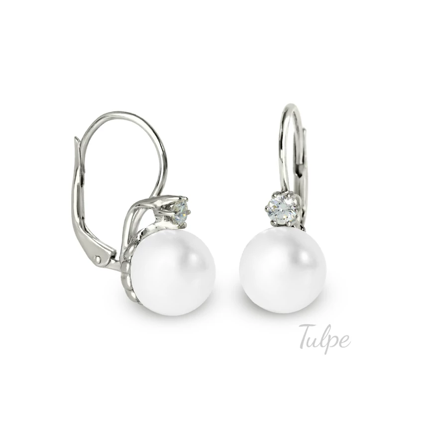 Brilles-gyöngyös fülbevaló Brilles-gyöngyös fülbevaló